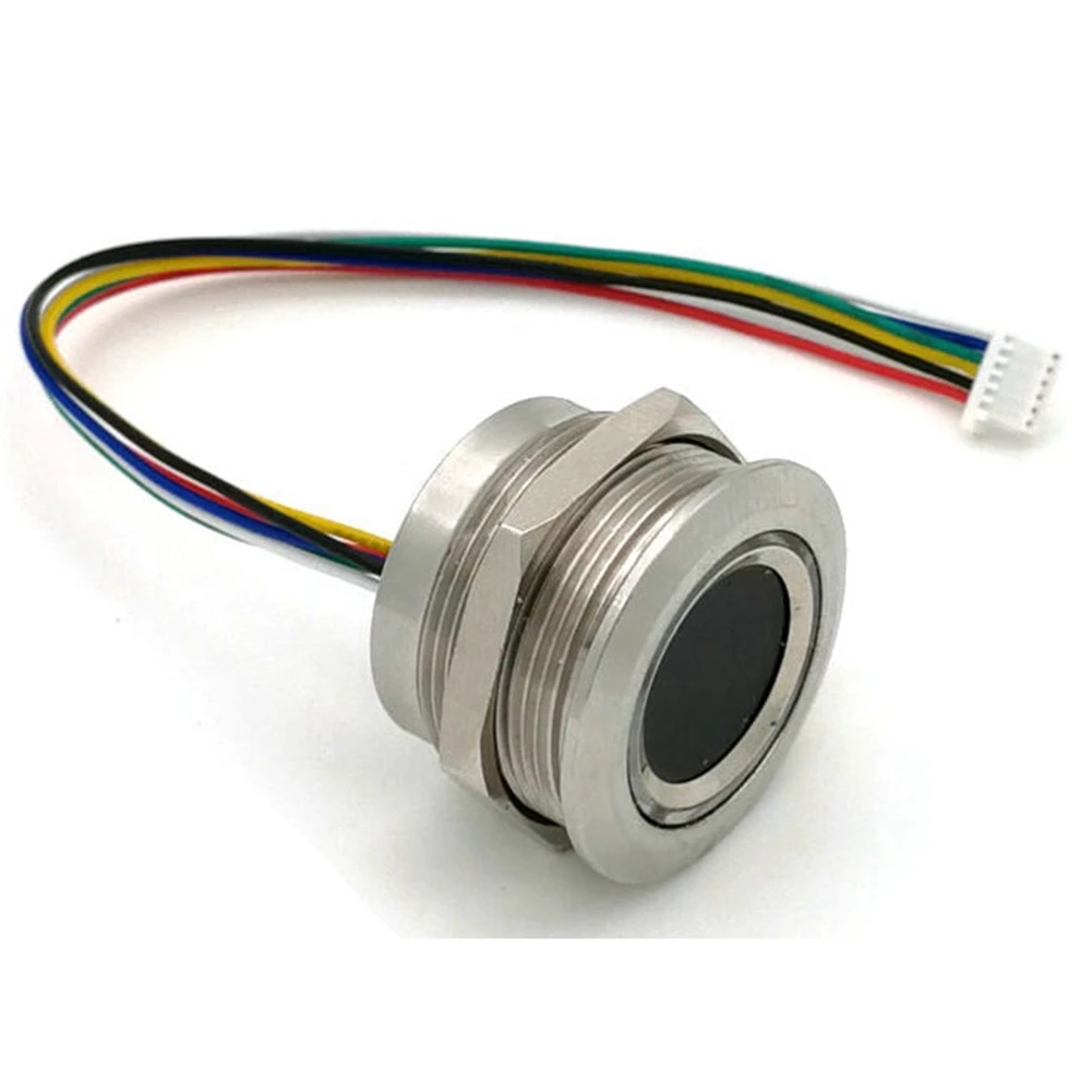 ABIY-R503 Circular Round Ring Indicator LED Control DC3.3V MX1.0-6Pin Capacitive Fingerprint Module Sensor Scanner-19mm