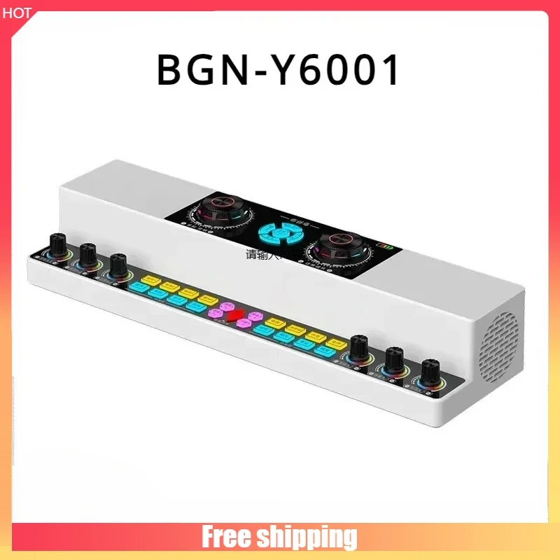 

Y6001 Live Singing Sound Card Audio All-in-one Machine Indoor and Outdoor Live Streaming Karaoke Wireless Bluetooth Speaker