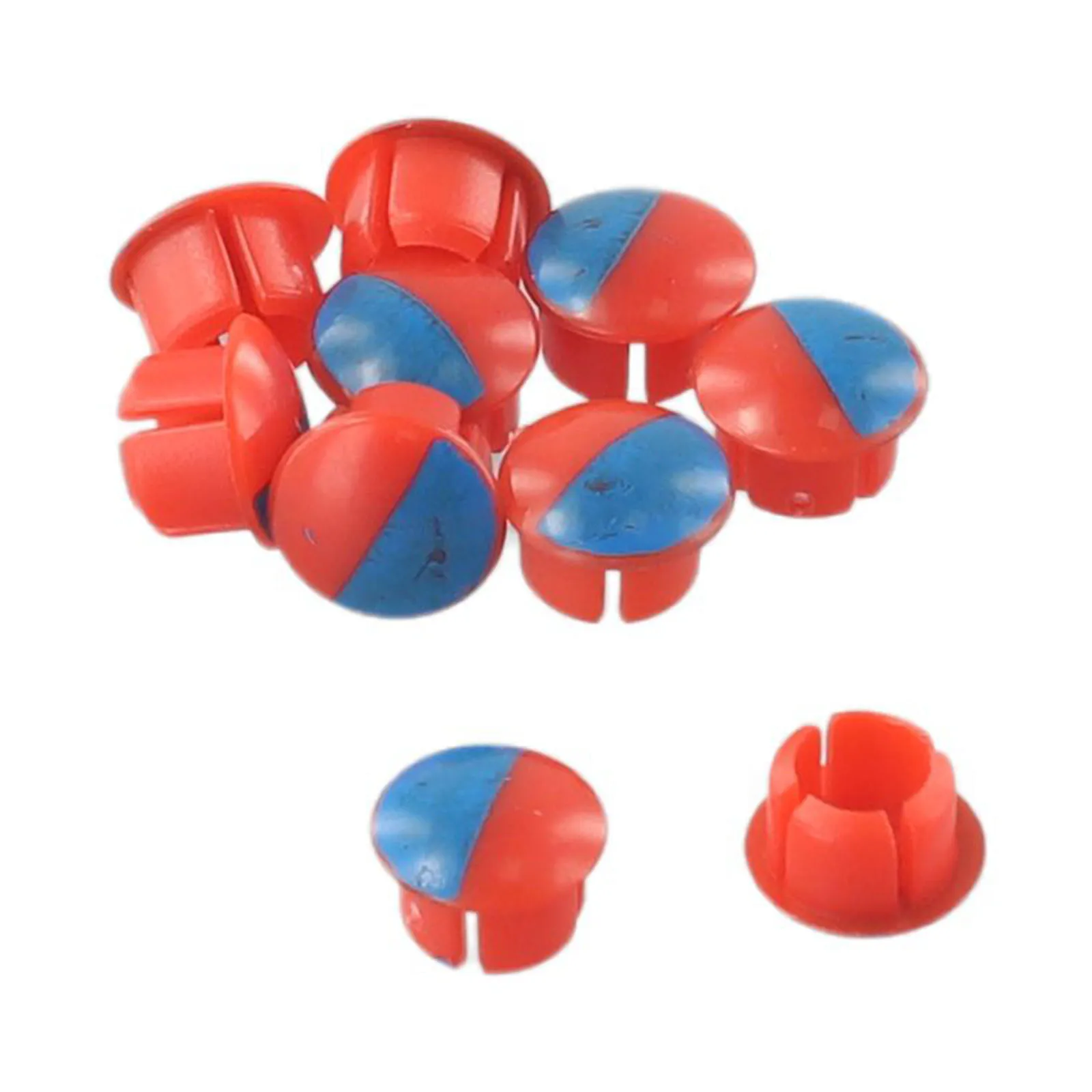 10pcs Faucet Handle Hot And Cold Water Sign Red And Blue Label Decoration Cover Kitchen Bathroom Mixer Tap Indicate Accessories faucet cover faucet handle
