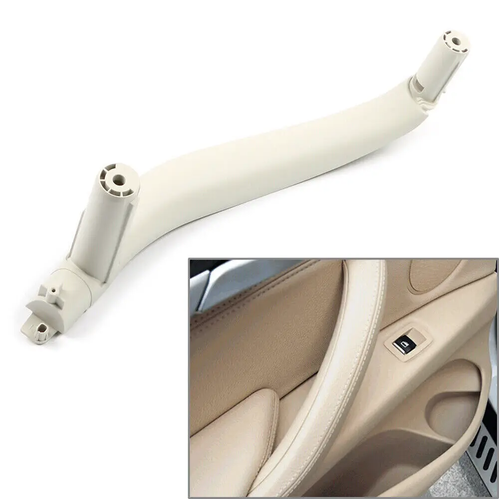 

Off-white Inner Left Side Door Pull Handle Cover For 2014-2018 BMW X5 X6 F15 F16
