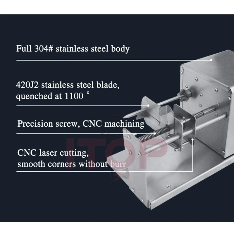 ITOP Commercial Potato Rotary Cutter Slicer Wavy Microwave Potato Chips French Fries Chip Tool Tower Machine