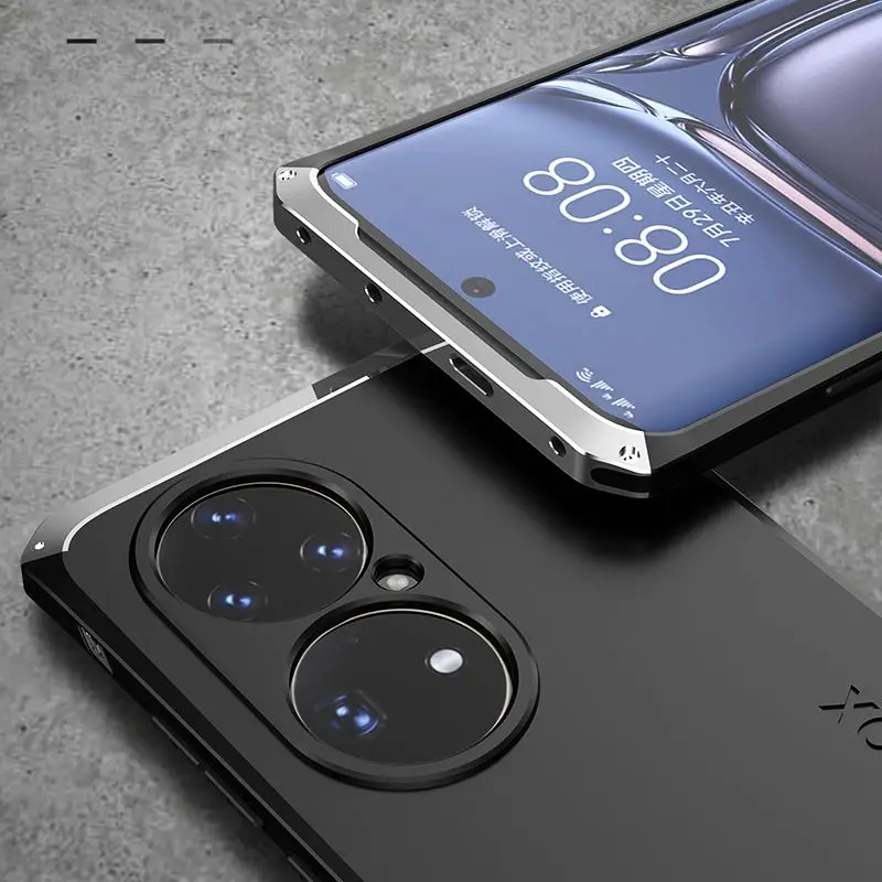 Dropshipping 360 Antifall Metal Frame PC Case For Huawei Mate 60 50 40 P50 P60 Pro Nova 12 11 10 9 Pro 8 SE CASE CProtect Cover