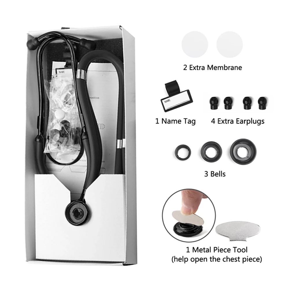 Enhanced Dual Head Stethoscope for Professional Cardiology