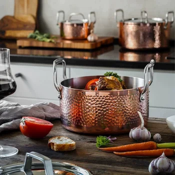 Hammered Copper Stew Pot 1