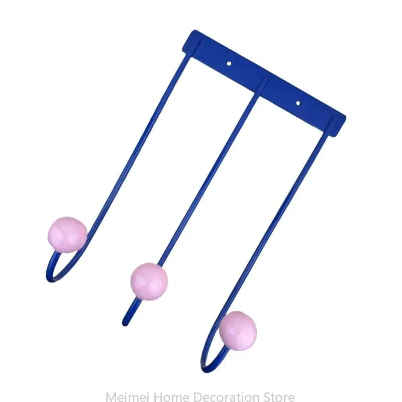H7BF Creative Dopamine Color Wall Hooks Portable Hanger For Home Decors And Storage Solution In Livings Room Or Bedroom