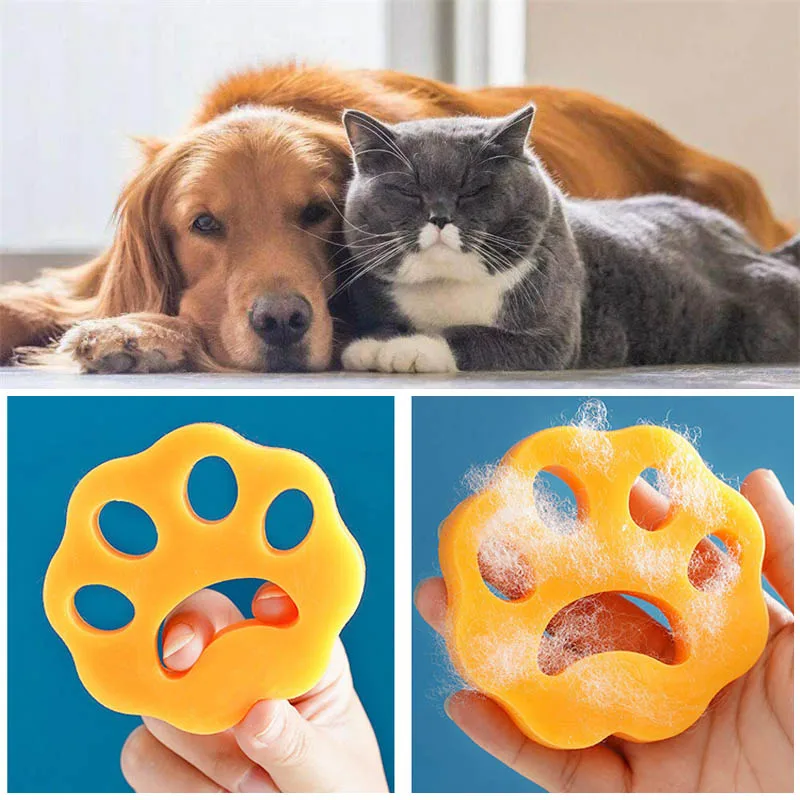 Pet Hair Remover Reusable Double Sided Silicone Clothes Sticker, pet hair brush