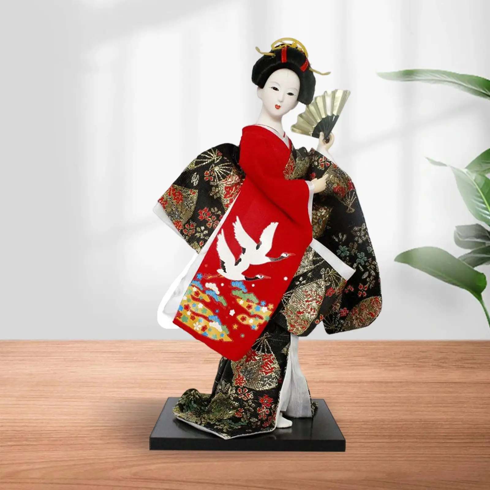 30cm Japanese Geisha Doll Asian Geisha Resin Miniature Figurines Sculpture for