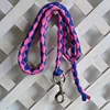 16mm 2m 2.5m 3m 4m thick braided horse rope with thick silver alloy large hook pet rope four-strand weave 3