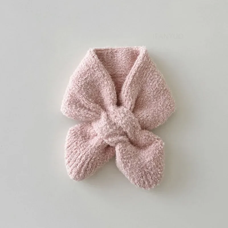 1-4Y Candy Color Girl Kid Scarf Simple Versatile Children Scarves Clothing Accessories Soft Warm Winter Boys Toddler Neckerchief