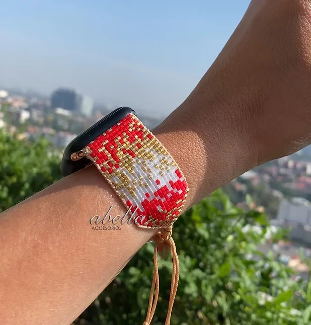 Shinus Hot Selling New Design Luxury Miyuki Beads Band Fitness 38/40 & 42/44 mm Smart Strap for Apple Watch Band