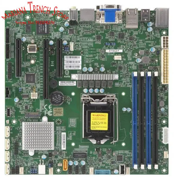 

X11SCZ-F for Supermicro Motherboard 8th/9th Gen Core i3/i5/i7/i9 Xeon E-2100/E-2200 Series LGA-1151 DDR4 PCI-E3.0