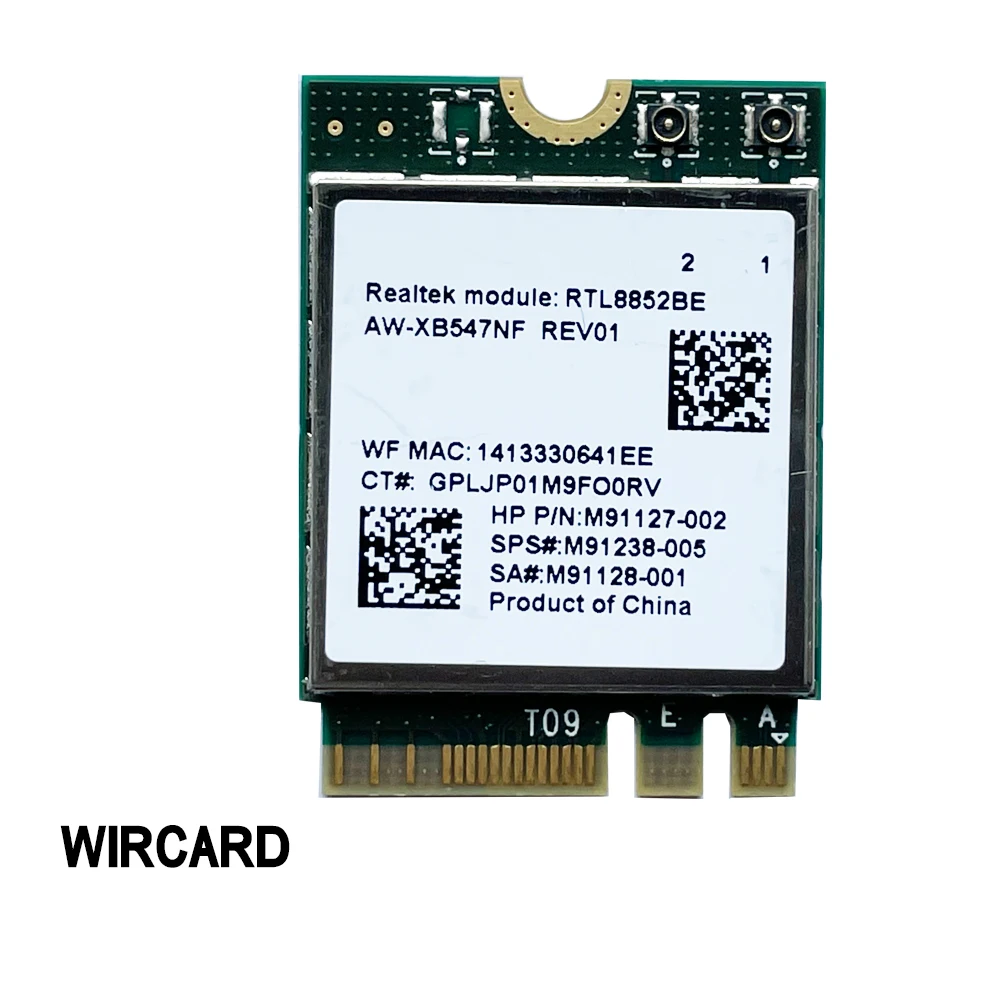 듀얼 밴드 무선 와이파이 어댑터, 윈도우 10 용 MU-MIMO, 와이파이 6 AW-XB547NF, RTL8852BE 네트워크 카드, 1800Mbps BT5.2, 802.11ax, 2.4G, 5Ghz