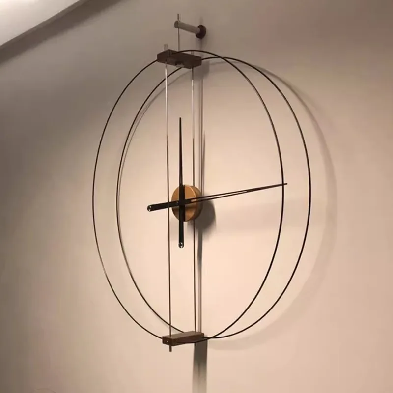 Modern Wall Clocks Metal Clock Watch Minimalist Living Room Clocks Creative Large Clock Elegant Ornaments Home Decorations - 3