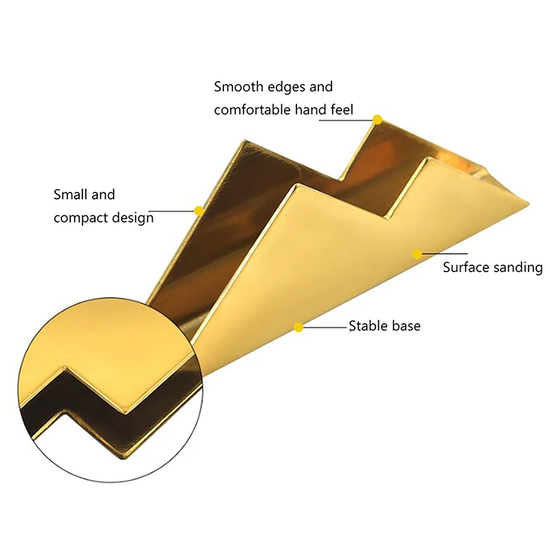 힐 스타일 명함 홀더, 두꺼운 스테인레스 스틸 금속 카드 거치대, 사무실 책상 정리함, 명함 스탠드, 1 개