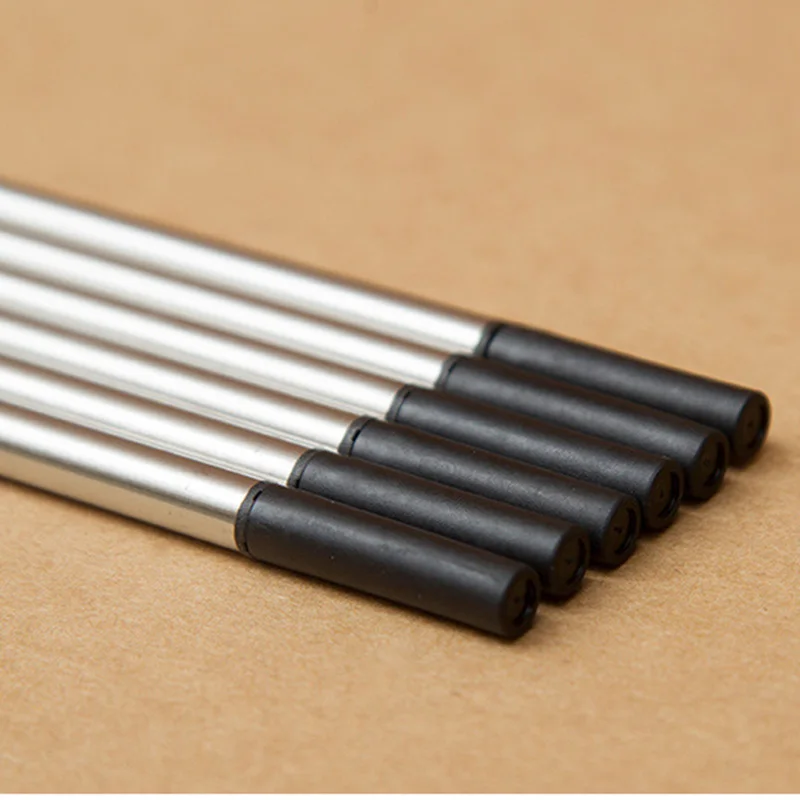 6 pcs/lot high quality beads pen refill ball rolling ball pen refill school office stationery 4
