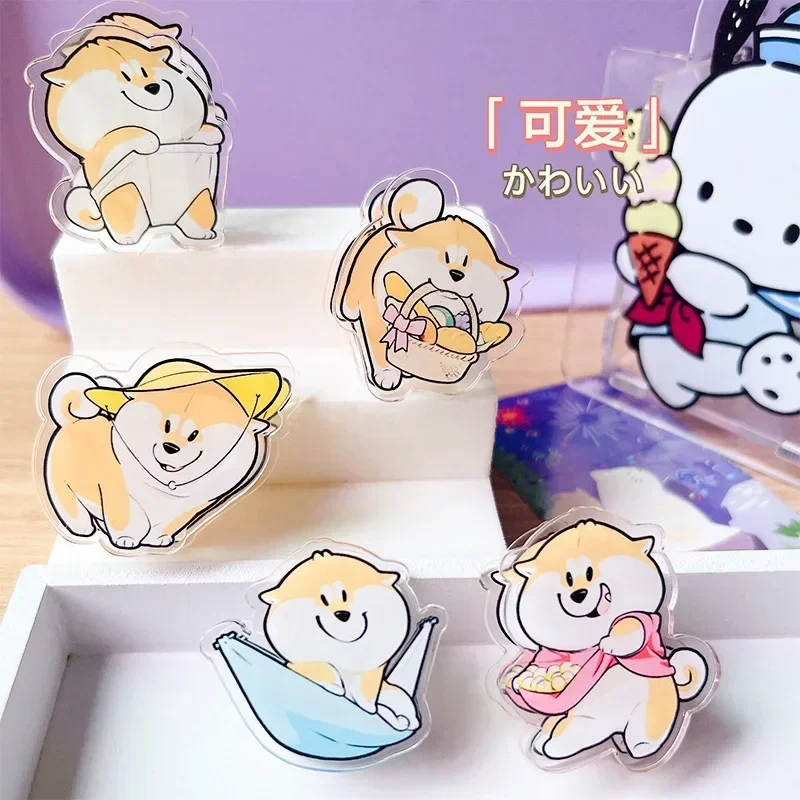 Cartoon Cute Shiba Inu Acrylic PP Clip