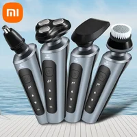 Xiaomi 4in1 Men Electric Shavers Rechargeable Battery Rotary Shavers Shaving Waterproof Wet Dry Use Electric Trimmer Razor 1
