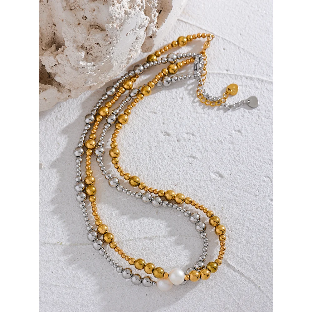 Yhpup Waterproof 18K Gold Plated Necklace Women