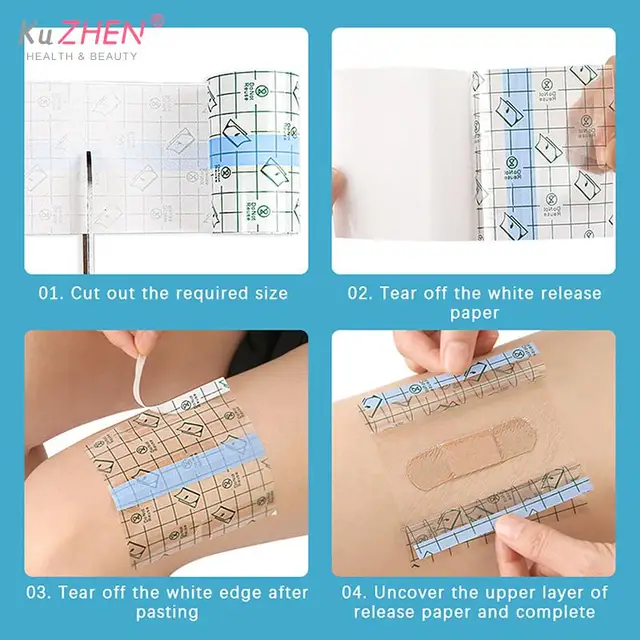 10PCS/pack Tattoo Repair Sticker Film Wrap Cover Waterproof Transparent Tape - Image 4