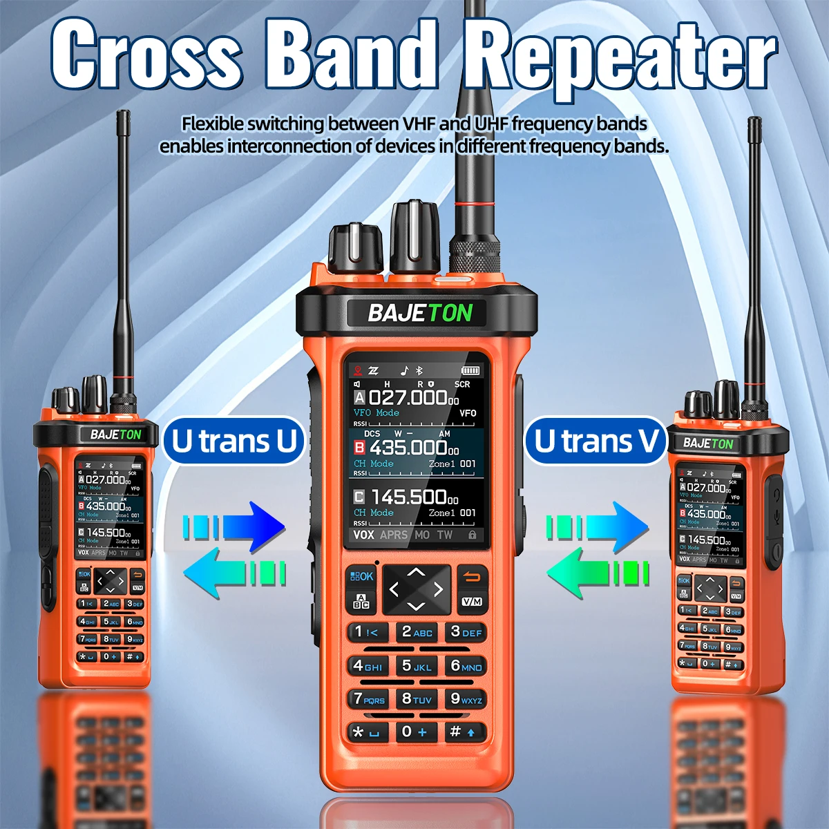 BAJETON BJ-9000トランシーバー AM/FM/CB/LSB/USB/CW受信機 GPS APRS