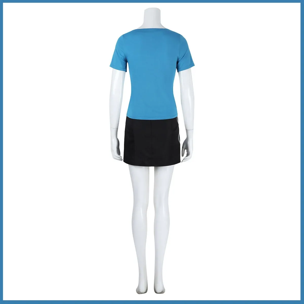 One Piece Nami Summer Blue Crop Top and Skirt Cosplay Costume