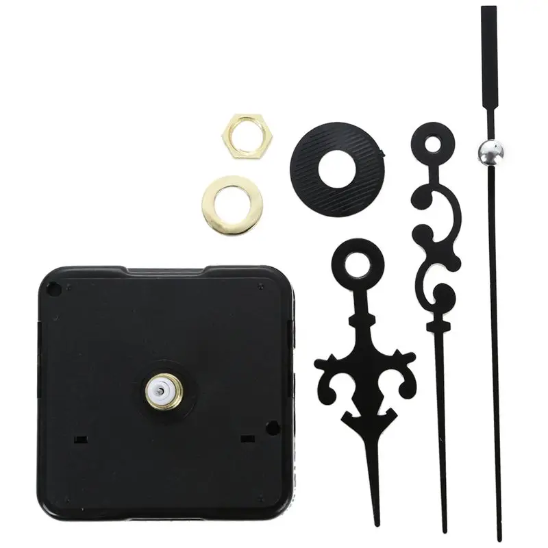 DIY Clock Metal Texture Creative Wall Clock Retro Wall Movement Accessories Black