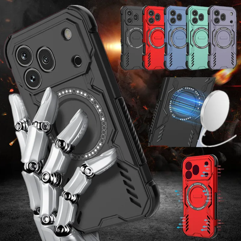Advanced Heat Dissipation Case with Lens Protection and Magnetic Wireless Charging