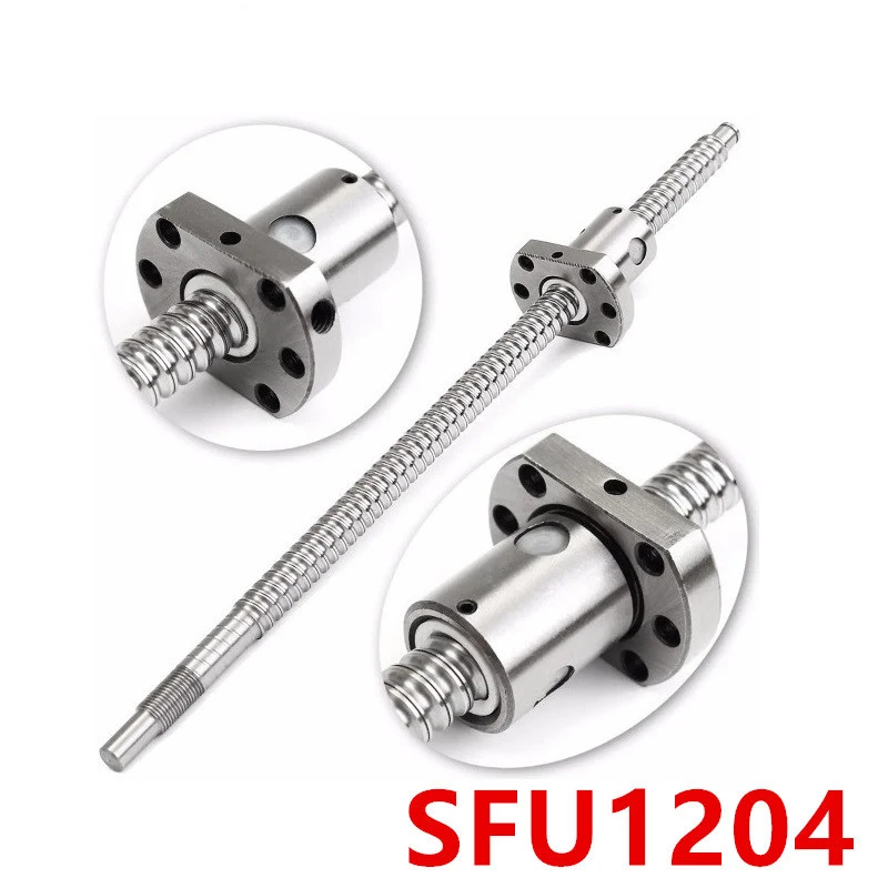 1pc C7 Grade Cold Rolled Ball Screw Nut Assembly Sfu1204 Ball Screw