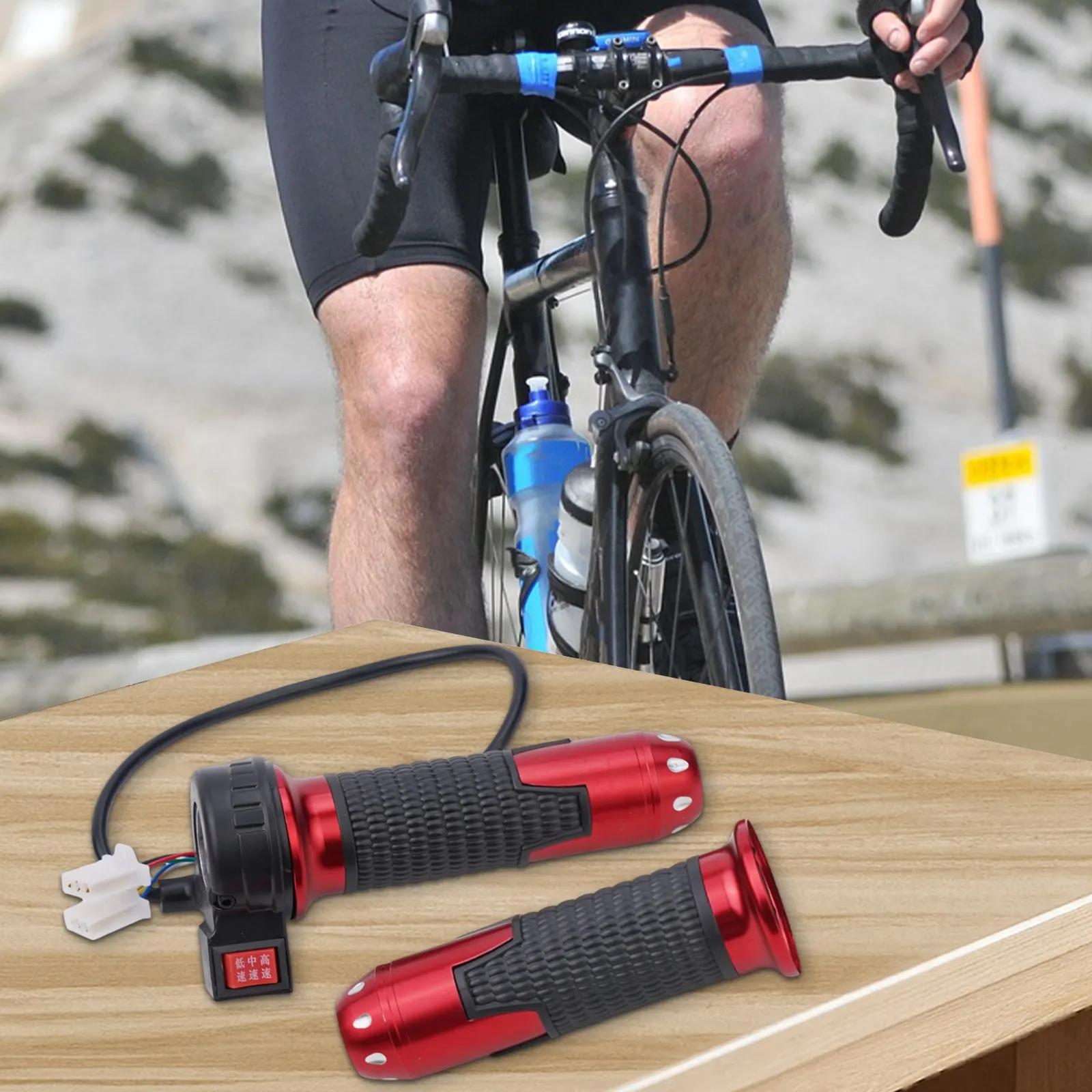 1 Paar Elektrofahrrad Twist-Throttle High/Medium/Low Speed/Forward/Reverse Elektrofahrrad Beschleuniger Fahrradteile – Detail 25