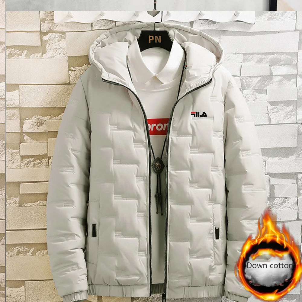 Street fashion trend cross-border men's winter coat new men's short style thick warm cotton coat hooded cotton jacket