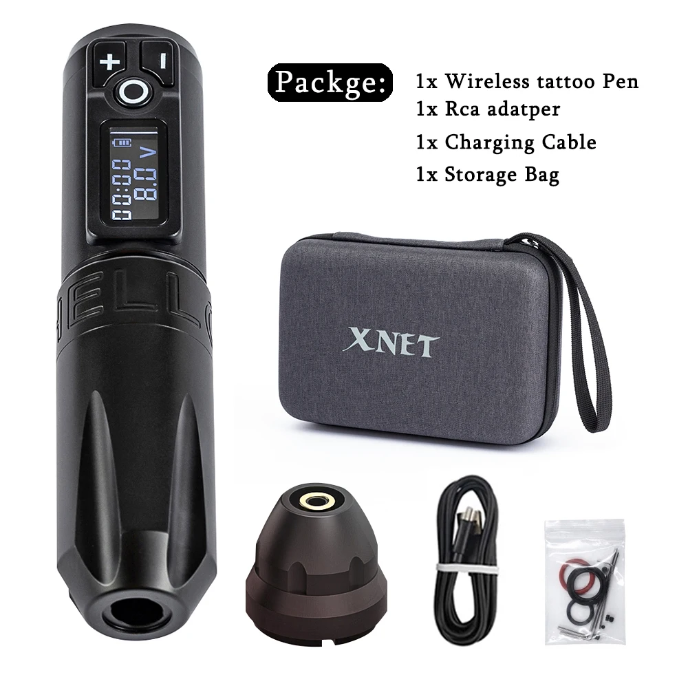 アートメイ Xnet新しい1650mah日本のモーターワイヤレスタトゥーペン