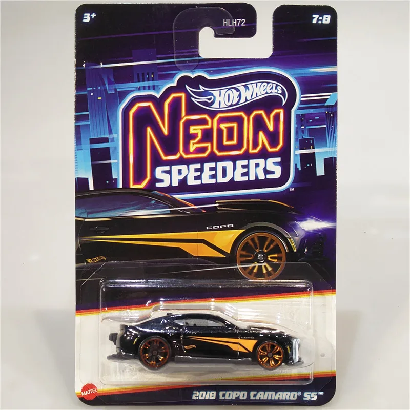 Original Hot Wheels Car Neon Speeders 1/64 Toys Boys Diecast