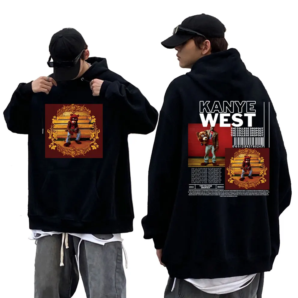 

Rapper Kanye West College Dropout Album Art Aesthetic Print Hoodie Men Women Hip Hop Trend Sweatshirt Men's Vintage Streetwear