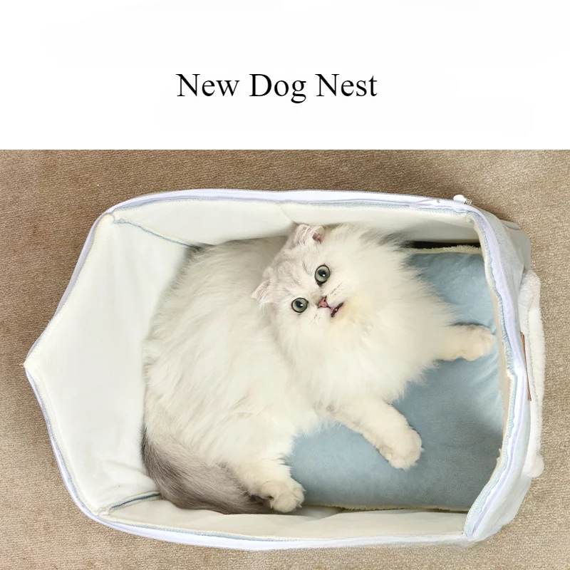 Foldable Cat/dog Pet Nest Detachable and Washable Cat House Dog House Indoor Cat Nest Suitable for Small and Medium-sized Pets dog house