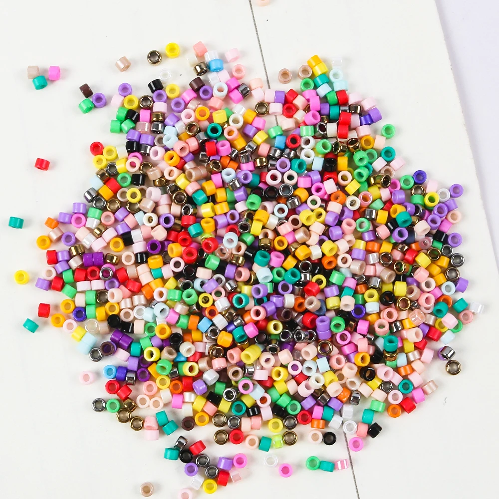 2.5mm Tube Beads Multiple Colors Japanese Glass Seed Beads For DIY Jewelry Making Needle Work Sewing Garment Accessories 10g
