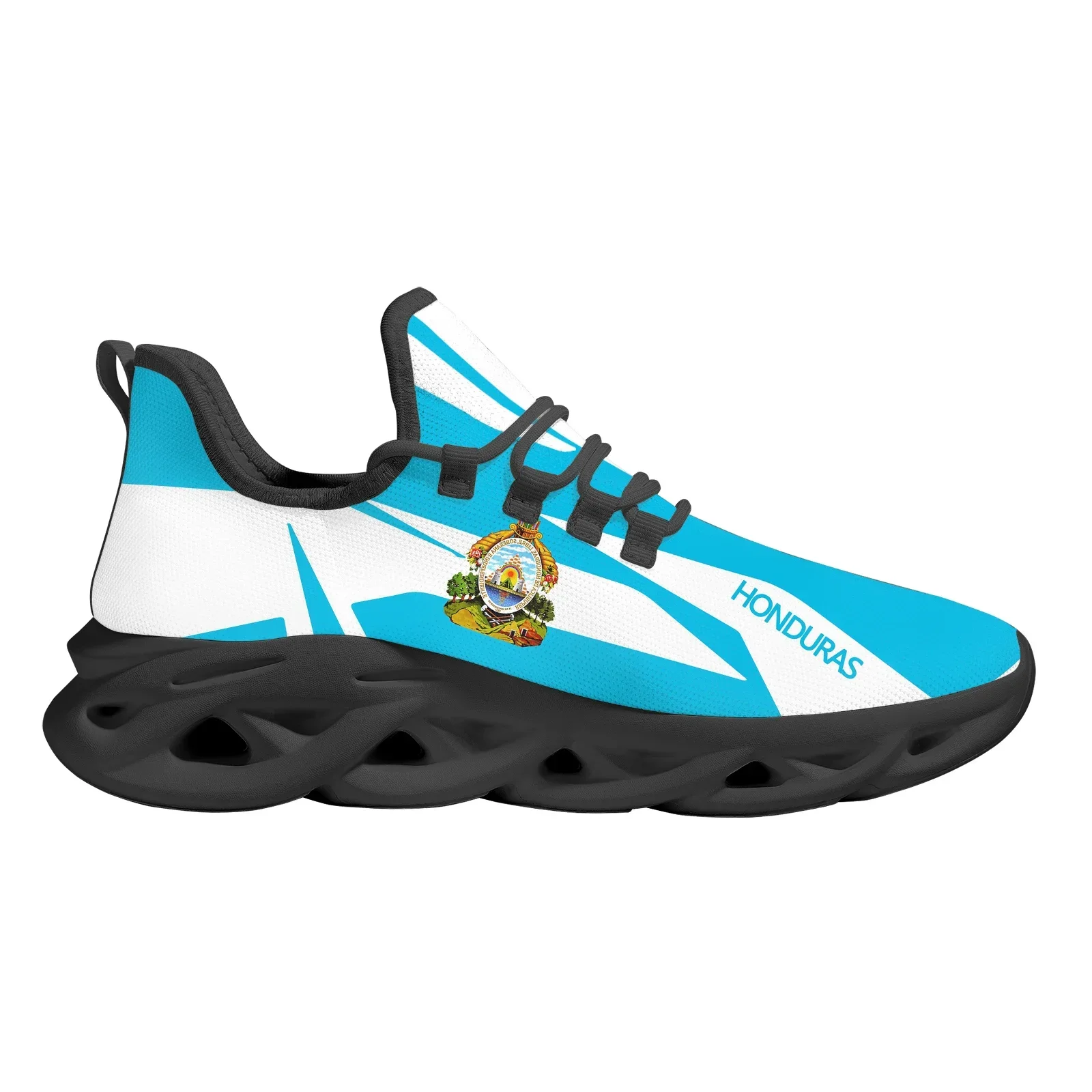 Hot Sale Men's Vulcanized Shoes Honduras Flag Print Flat Shoes Casual Men Lace Up Breathable Cozy Sneakers Chaussure Femme