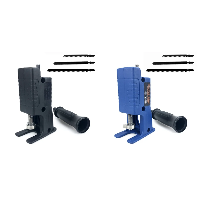 

Portable Reciprocating Saw Adapter Electric Drill Modified Electric Jigsaw Cutter Machine Attachment With Blades Black