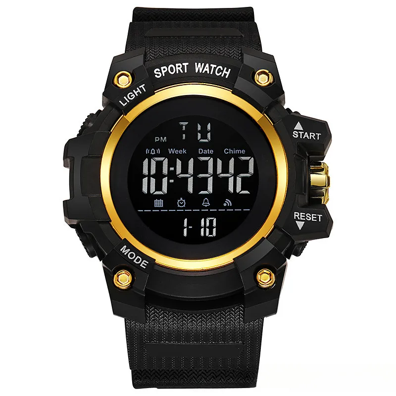 Large dial outdoor sports electronic watch, children's multifunctional alarm clock electronic watch