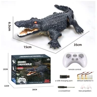 Fine Remote Control Boat Alligator Head Boat Crocodile Robot Toys Swim Freely Specifically for Age 5-12 Under Water Boat P31B 1