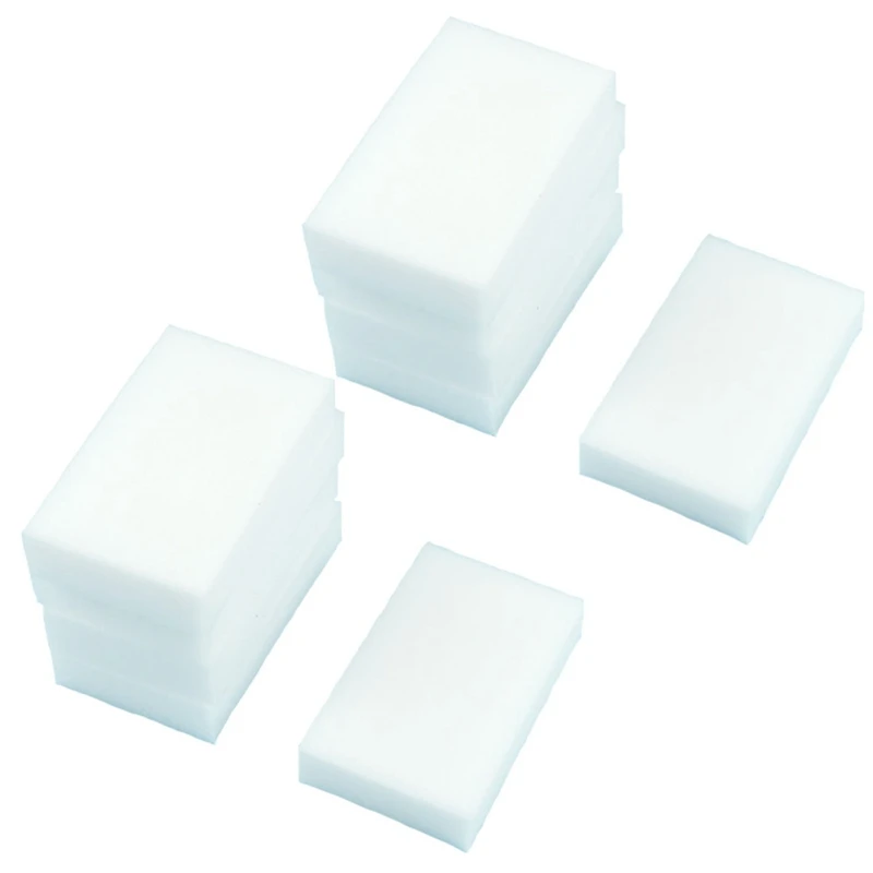 40Pcs Magic Multi Sponge Clean Foam Cleaner Gomma Detergente Autolavaggio Cucina 10Cm X 6Cm X 2Cm (Bianco)
