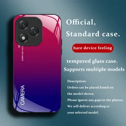 Enhanced Gradient Ramp Color Protective Case with Hard Tempered Glass Back Shell - HONOR 400 Pro (HFPTBLKJB005)