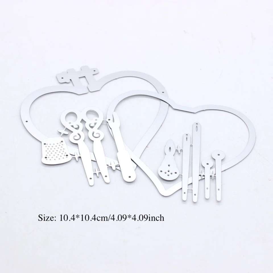 Lot De 2 Matrices Découpe Acier Carbone Saint-Valentin Champagne – Scrapbooking, Cartes & Albums Photos