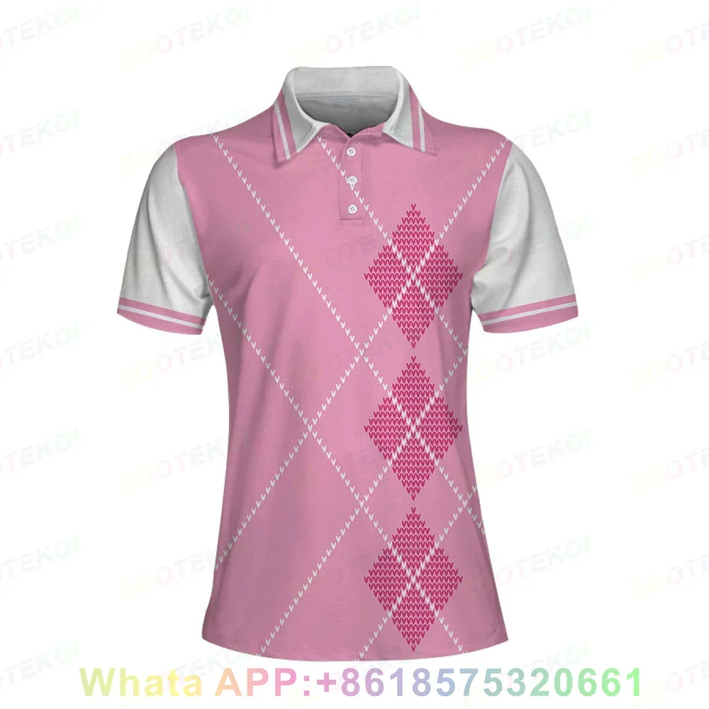 Short Sleeve Women Polo Shirts Cool Printing Lapel For Female Golfers Badminton Volleyball Table Tennis Sports Quick Dry T-shirt