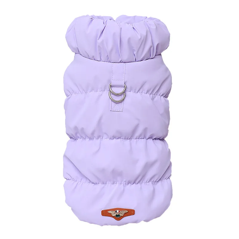 Dog Clothes Winter Vest Warm Buckle Cotton Coat Puppy Clothes Biped Pet