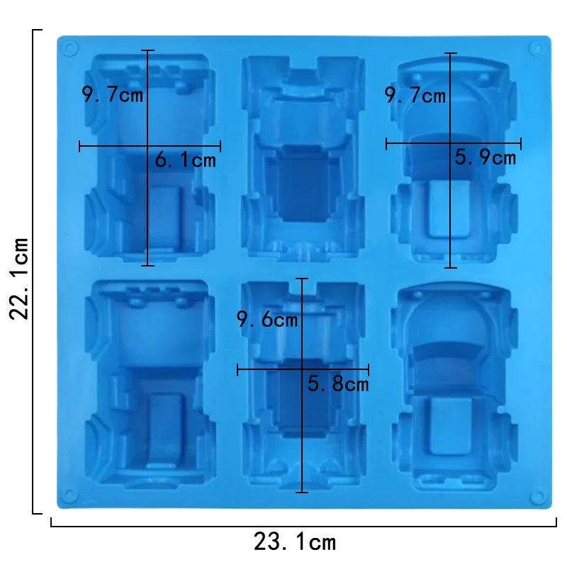 Auto Silikon form Sport Auto Rennen Motorrad Zug Schokoladen seife Herstellung liefert Buntstift Kerze Eiswürfel Tablett Kuchen Dekoration – Detail 1