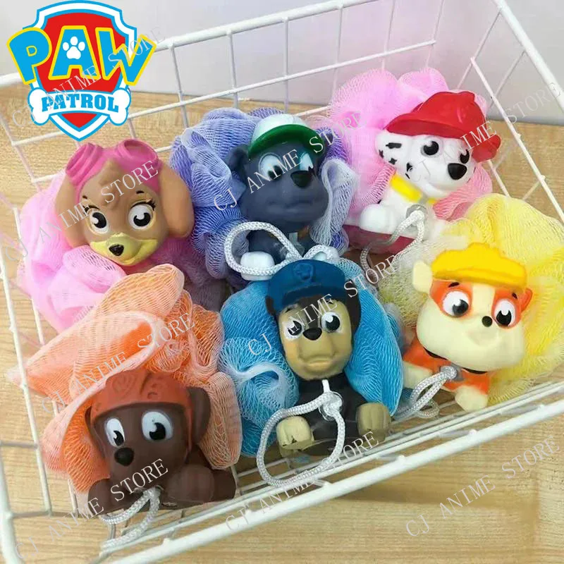 4 Stili Paw Patrol 3D Cartoon Bath Ball Toys Chse Skye Marshall Action Figures Periferiche Anime Kids Baby Bath Products Regali