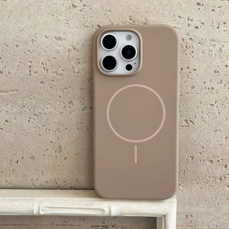 Premium Liquid Silicone Magnetic Case - Shockproof & Wireless Charging Compatible