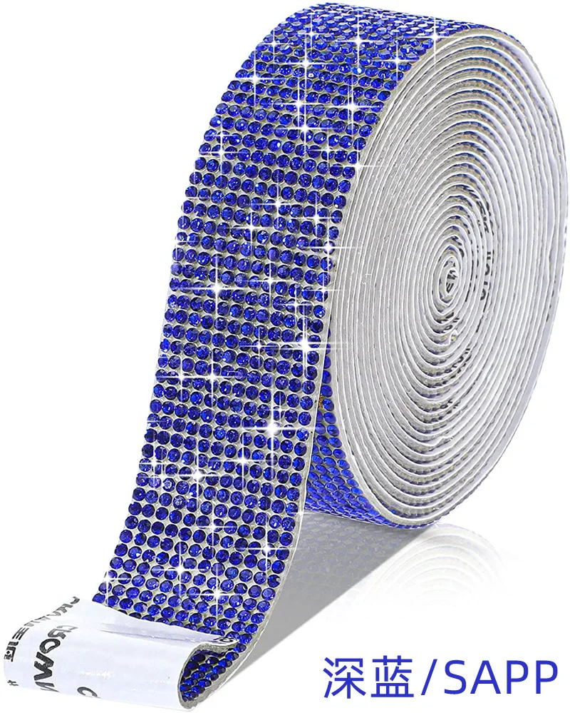 Self-Adhesive Crystal Rhinestone Ribbon for DIY Crafts and Decorations