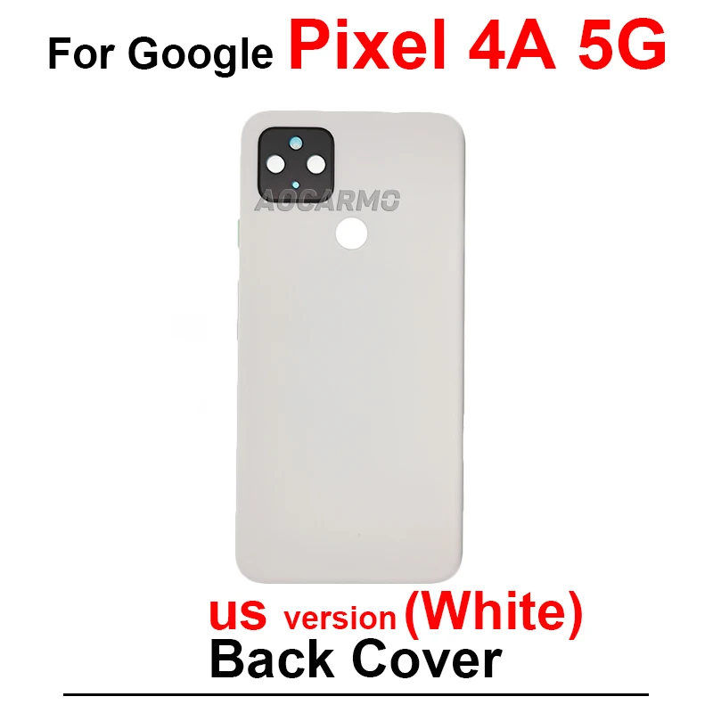 Google Pixel 4A 4G 5G 중간 프레임 + 후면 도어 배터리 뒷면 커버 LCD 디스플레이 브래킷 스티커 교체