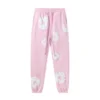 DENIM TEARS Fashion New Men's Women's Same Kapok Foam Printing Loose Velvet Hooded Sweater Trousers Set 3